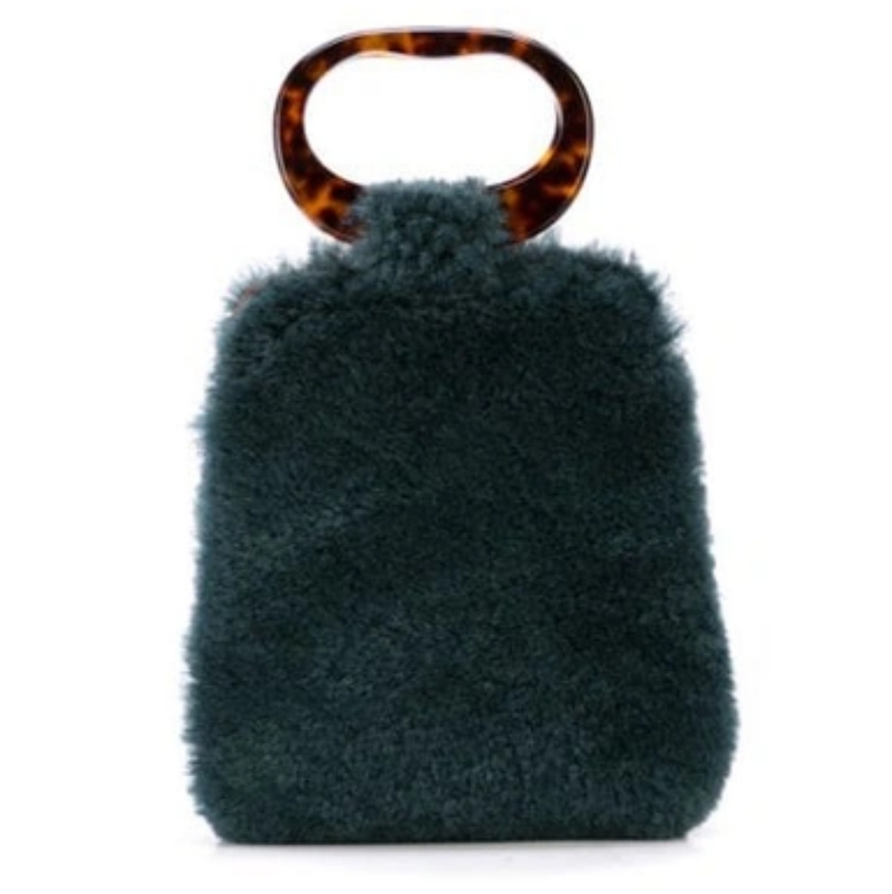 Edie Parker Shearling Grab Bag Tote ~ NEW!